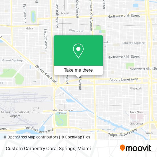 Custom Carpentry Coral Springs map