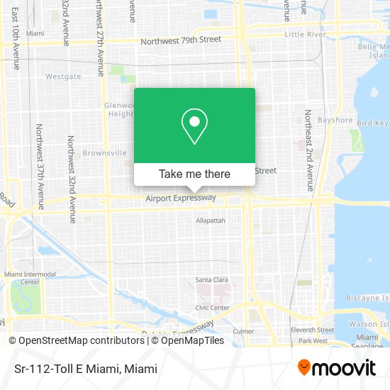 Sr-112-Toll E Miami map