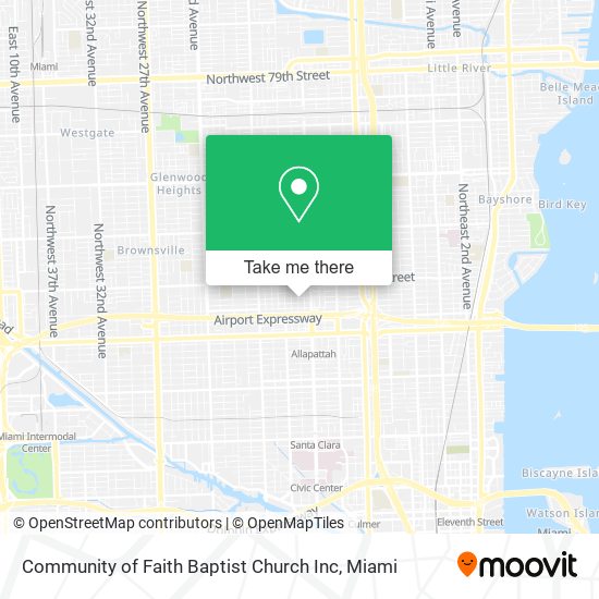 Mapa de Community of Faith Baptist Church Inc