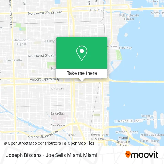 Joseph Biscaha - Joe Sells Miami map
