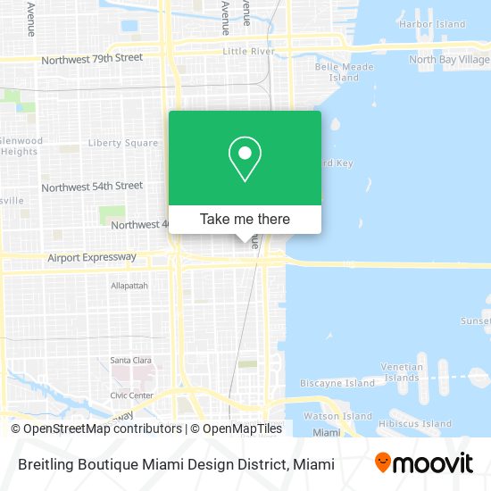 Mapa de Breitling Boutique Miami Design District