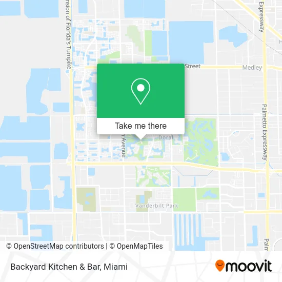 Backyard Kitchen & Bar map