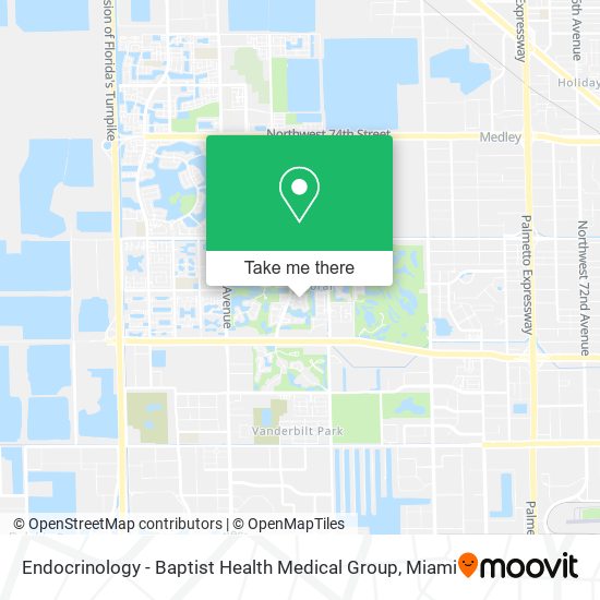 Mapa de Endocrinology - Baptist Health Medical Group