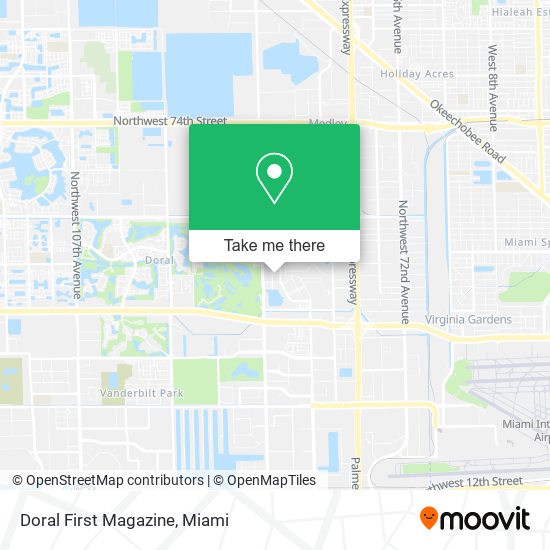 Doral First Magazine map