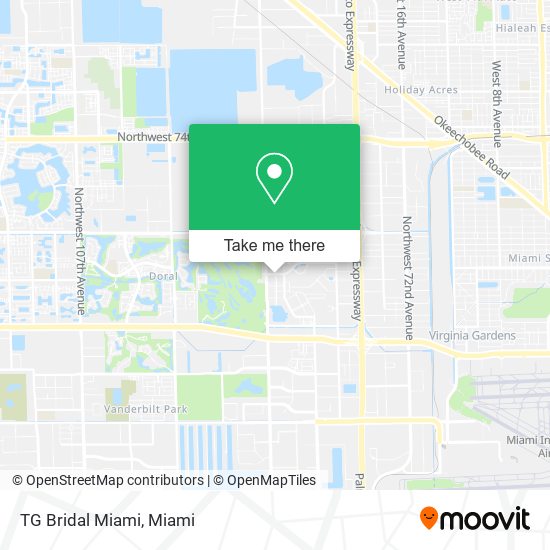 Mapa de TG Bridal Miami