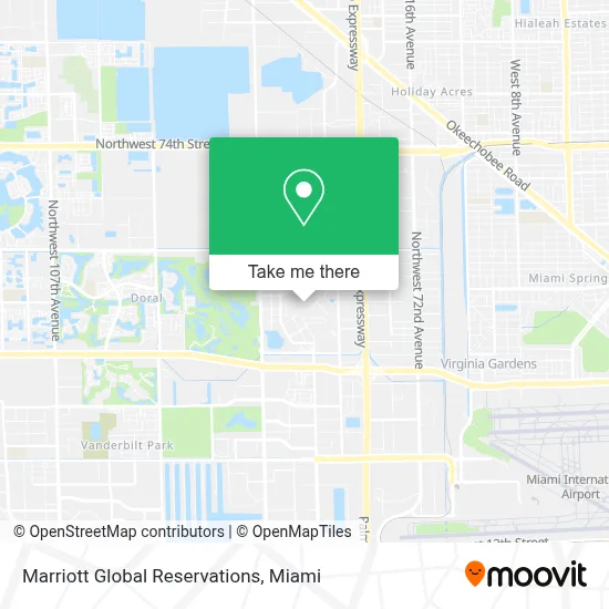 Marriott Global Reservations map