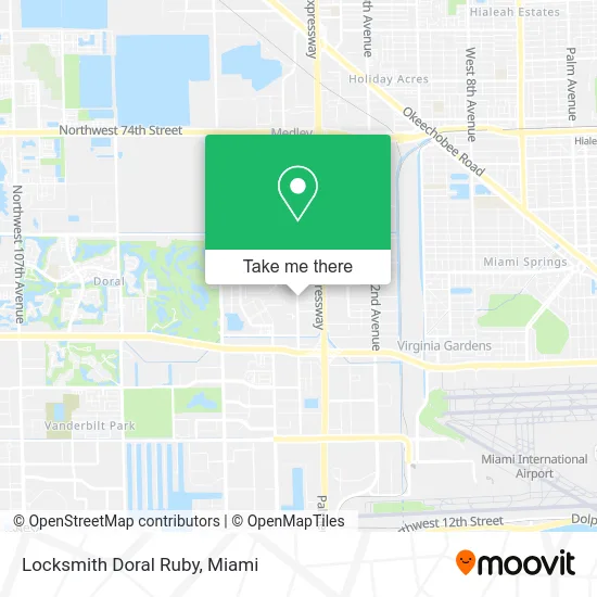Locksmith Doral Ruby map