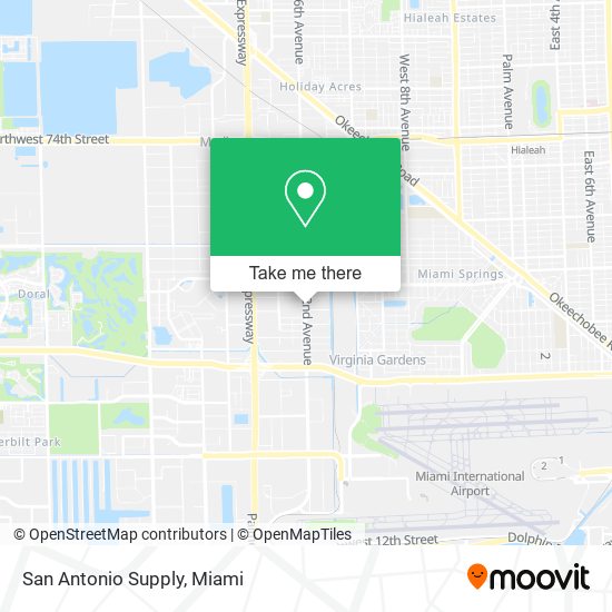 Mapa de San Antonio Supply