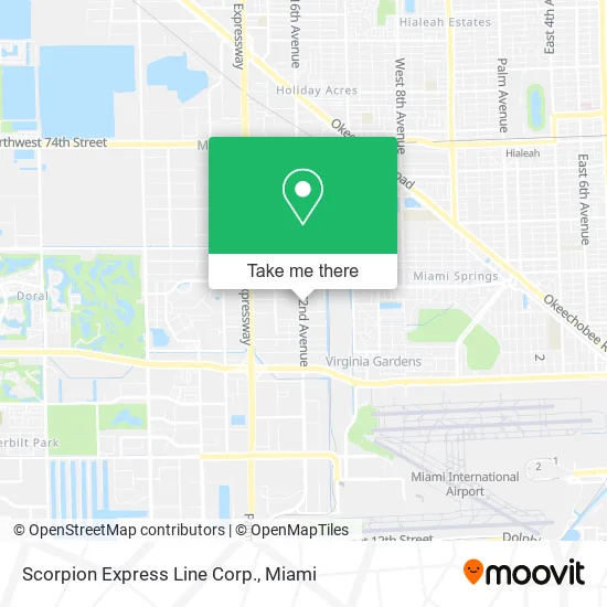 Mapa de Scorpion Express Line Corp.