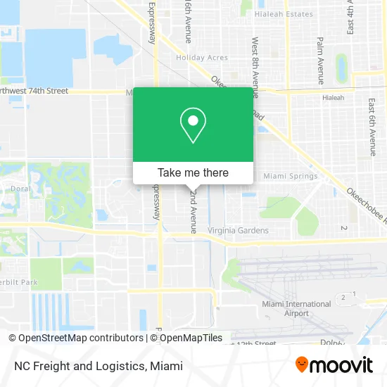 Mapa de NC Freight and Logistics