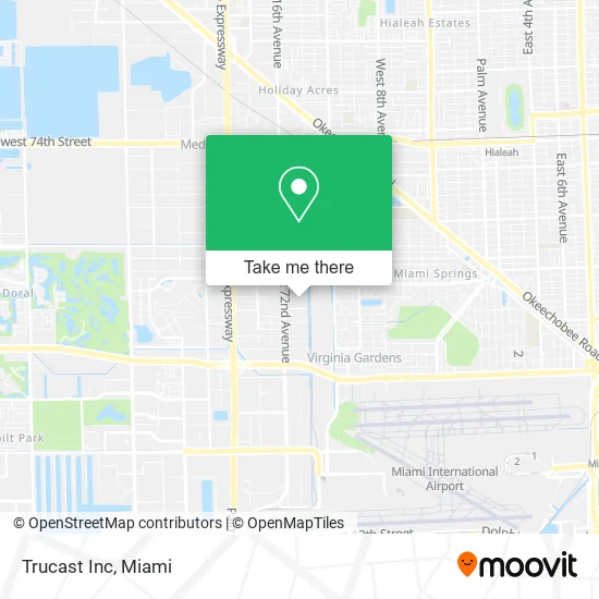 Trucast Inc map