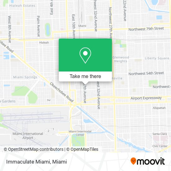 Immaculate Miami map