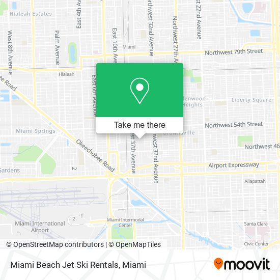 Miami Beach Jet Ski Rentals map