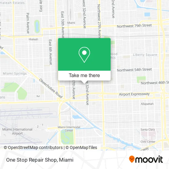 One Stop Repair Shop map