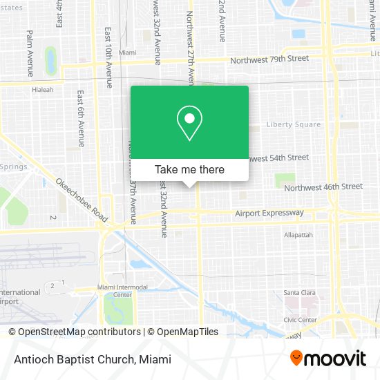 Antioch Baptist Church map