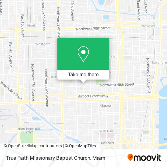 Mapa de True Faith Missionary Baptist Church