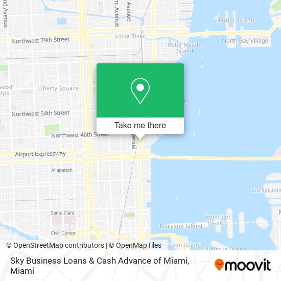 Sky Business Loans & Cash Advance of Miami map