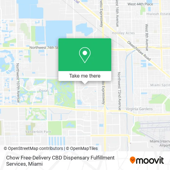 Chow Free-Delivery CBD Dispensary Fulfillment Services map