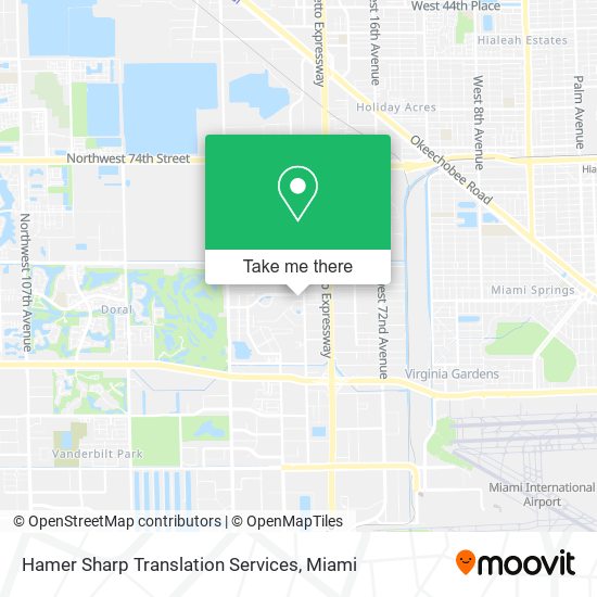 Hamer Sharp Translation Services map