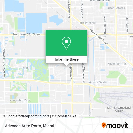 Mapa de Advance Auto Parts