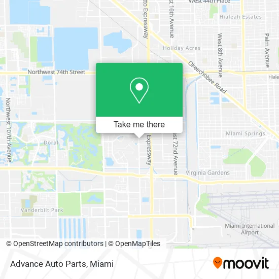 Mapa de Advance Auto Parts