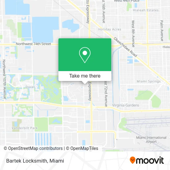 Bartek Locksmith map