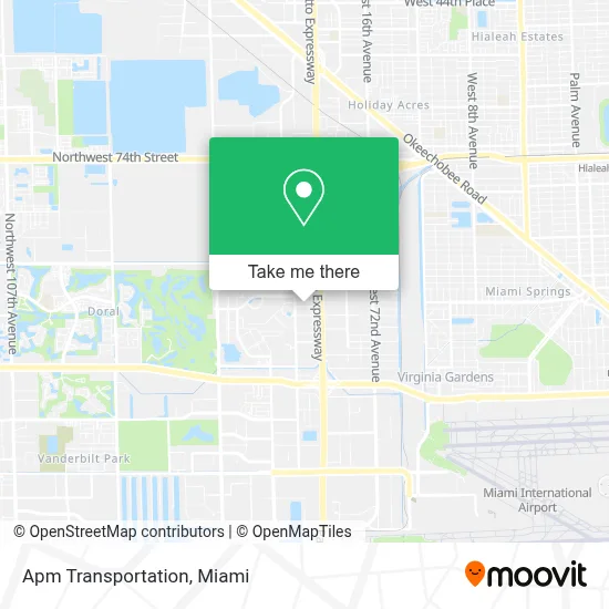 Apm Transportation map