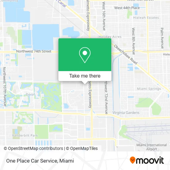 One Place Car Service map