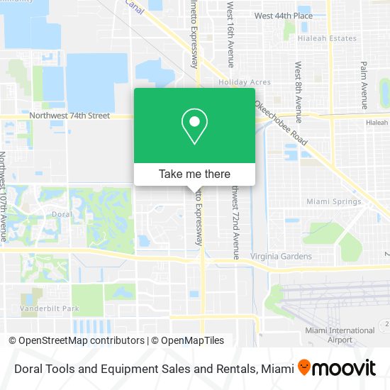 Mapa de Doral Tools and Equipment Sales and Rentals