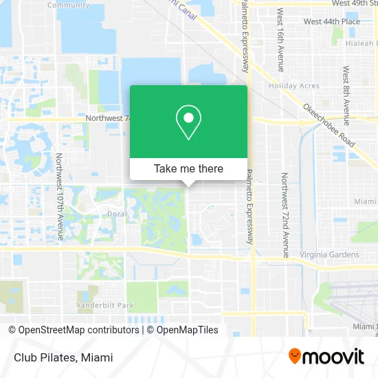 Club Pilates map