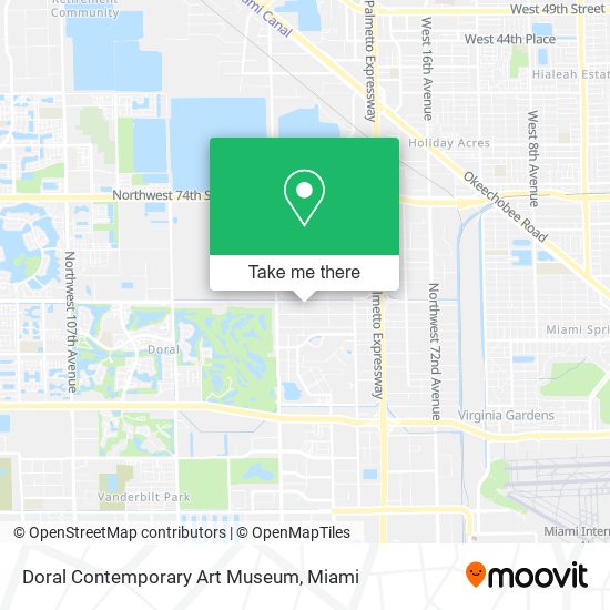 Doral Contemporary Art Museum map