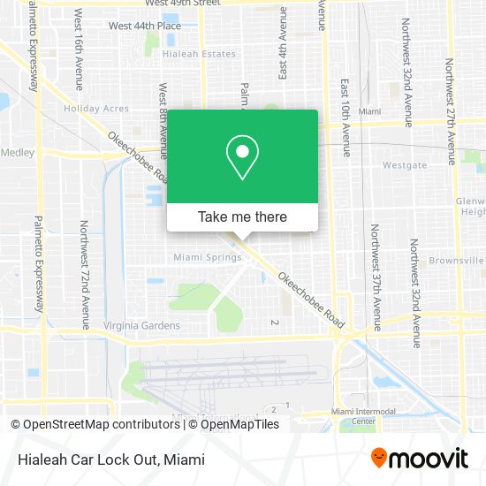 Mapa de Hialeah Car Lock Out