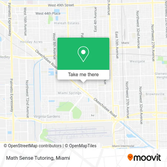 Math Sense Tutoring map