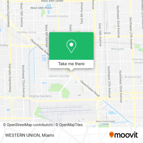 WESTERN UNION map