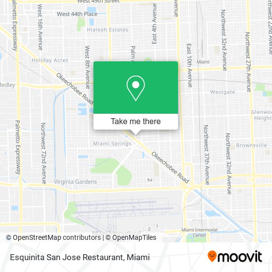 Esquinita San Jose Restaurant map