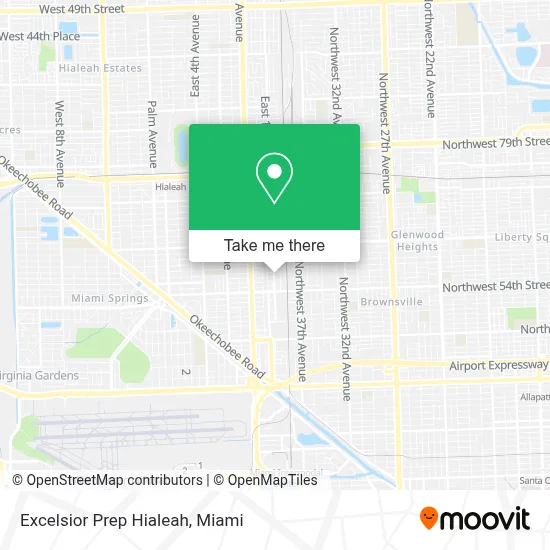 Excelsior Prep Hialeah map