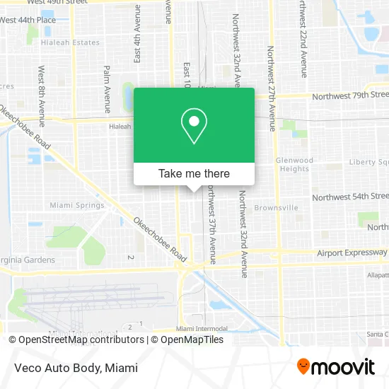 Mapa de Veco Auto Body