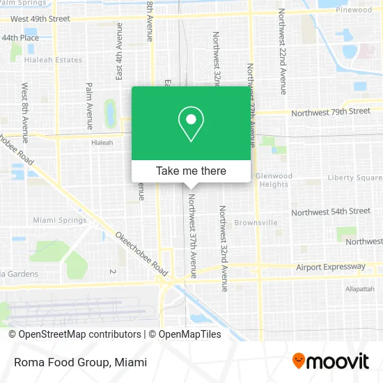 Roma Food Group map