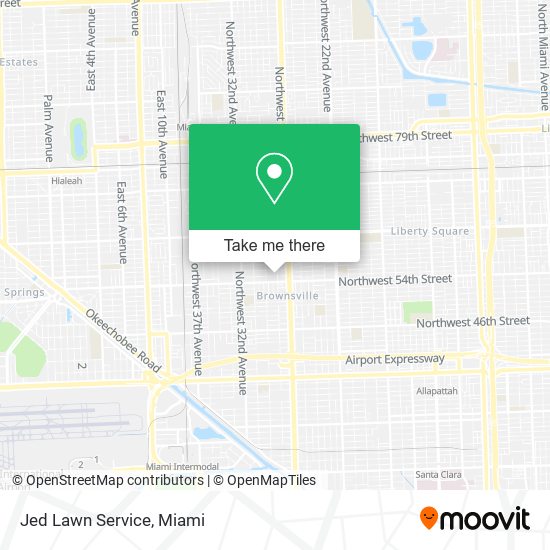 Mapa de Jed Lawn Service