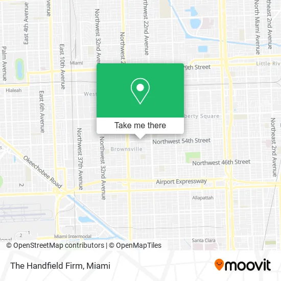 The Handfield Firm map