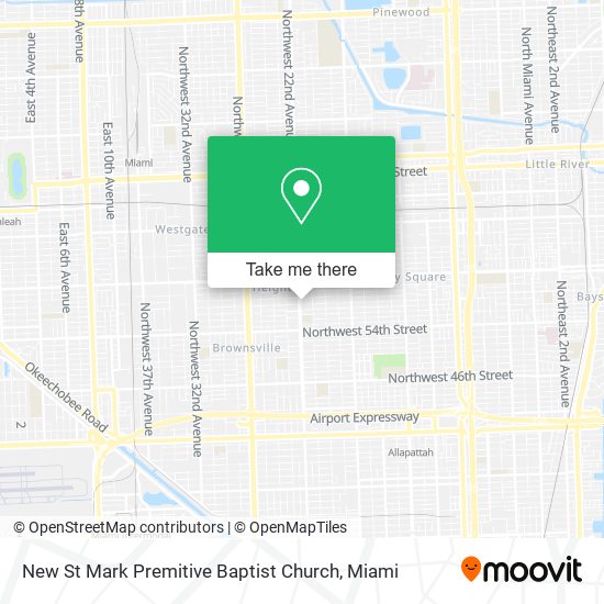 New St Mark Premitive Baptist Church map
