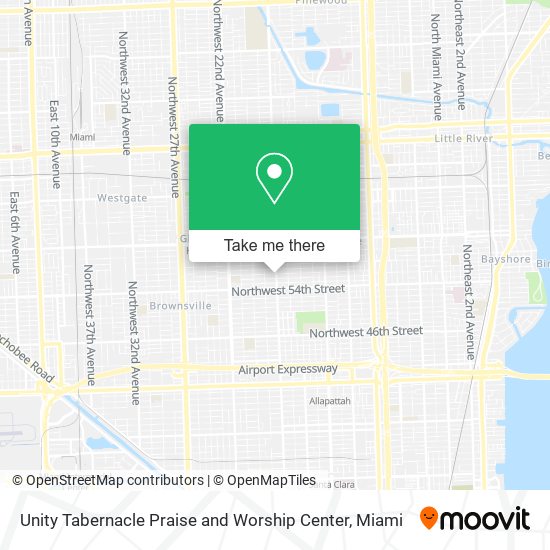 Mapa de Unity Tabernacle Praise and Worship Center