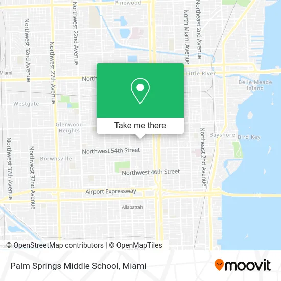 Palm Springs Middle School map