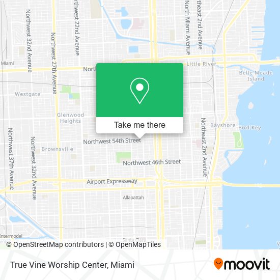 Mapa de True Vine Worship Center