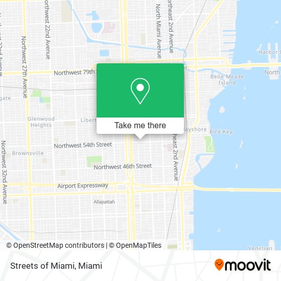 Streets of Miami map