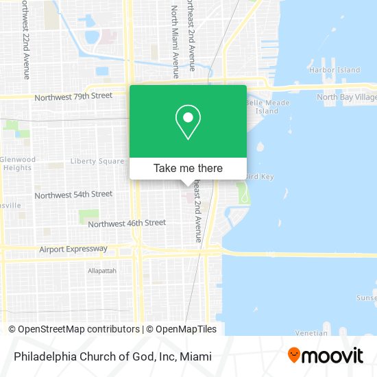 Mapa de Philadelphia Church of God, Inc