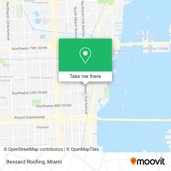 Bessard Roofing map