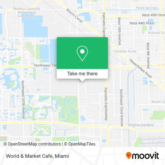 World & Market Cafe map
