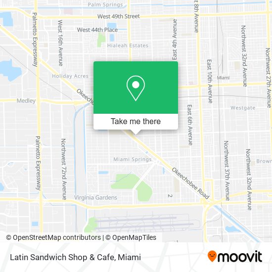 Mapa de Latin Sandwich Shop & Cafe
