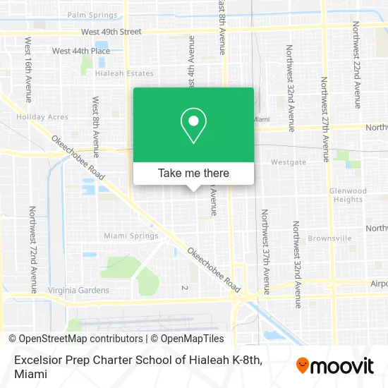 Excelsior Prep Charter School of Hialeah K-8th map